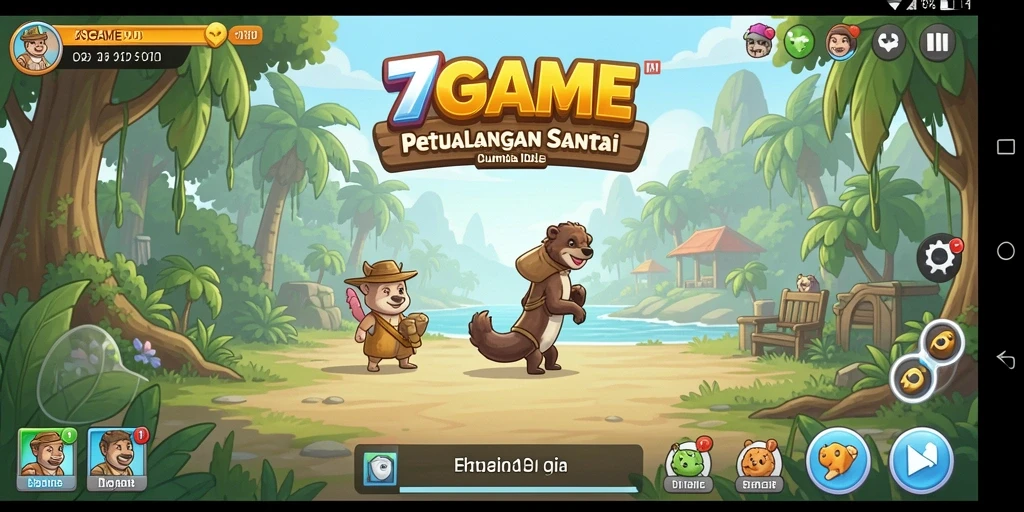 Tampilan gameplay 7GAME yang menarik dan menawan.