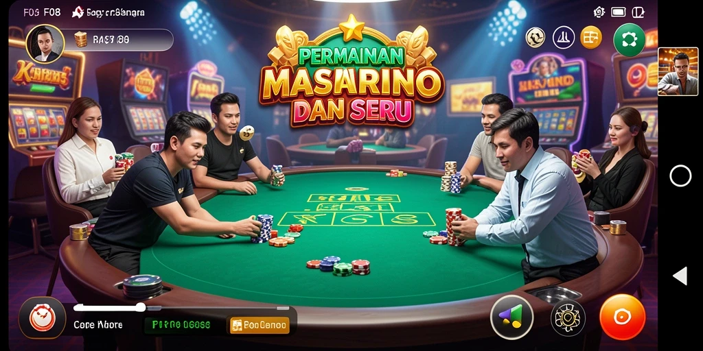 Screenshot gameplay F08 memperlihatkan aksi seru permainan Kasino.