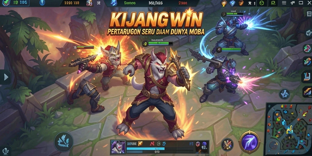 Gameplay seru dan pertarungan tim yang menegangkan di KIJANGWIN.