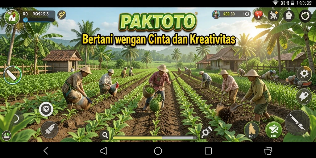 Tampilan gameplay PAKTOTO yang menarik untuk pengalaman bertani.