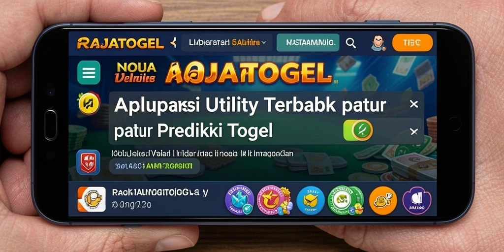 Screenshot RAJATOGEL menampilkan antarmuka pengguna dengan informasi prediksi togel.